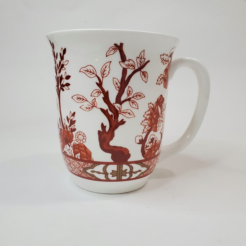 Coalport Indian Tree Coral Coffee Tea Mug 3.75"